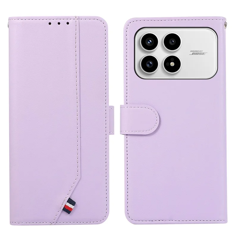 Capa Xiaomi Redmi K90 5G RFID Blocking Flip Leather - Roxo