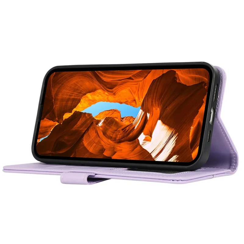 Capa Xiaomi Redmi K90 5G RFID Blocking Flip Leather - Roxo