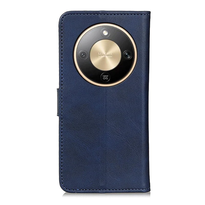 Чехол для Honor X9d 5G / Magic8 Lite 5G из натуральной кожи с текстурой коровьей шкуры, подставка для телефона - Синий