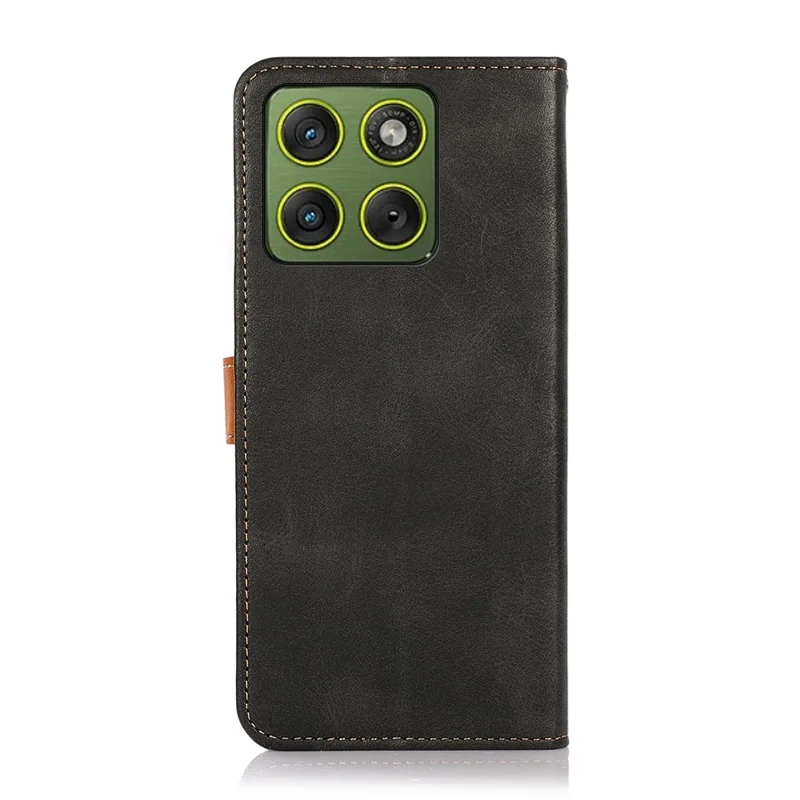 KHAZNEH Für Motorola Edge 70 5G Brieftasche Handyhülle mit Ständer Leder Flip Cover - Schwarz