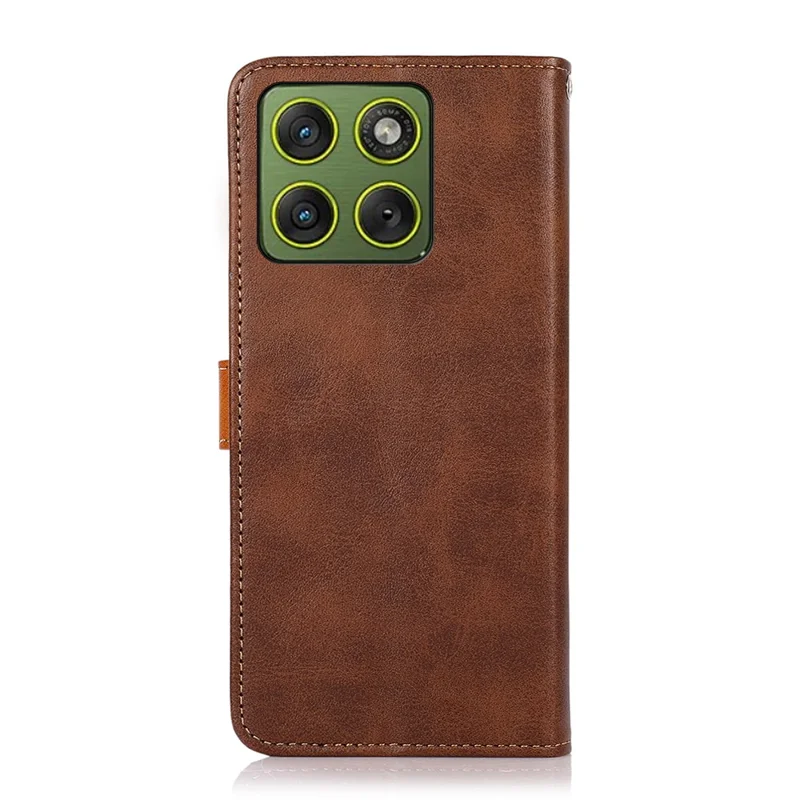 KHAZNEH For Motorola Edge 70 5G Wallet Phone Case Stand Leather Flip Cover - Brown
