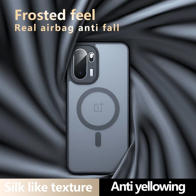 For OnePlus 15R 5G / Ace 6T 5G / Ace 6 5G Magnetic Case TPU + PC Matte Skin Touch Phone Cover