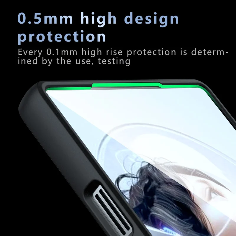 For ZTE ZTE nubia RedMagic 11 Pro 5G Case Skin-Touch TPU + PC Matte Phone Back Cover, Transparent Black