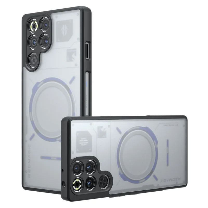 For ZTE ZTE nubia RedMagic 11 Pro 5G Case Skin-Touch TPU + PC Matte Phone Back Cover, Transparent Black