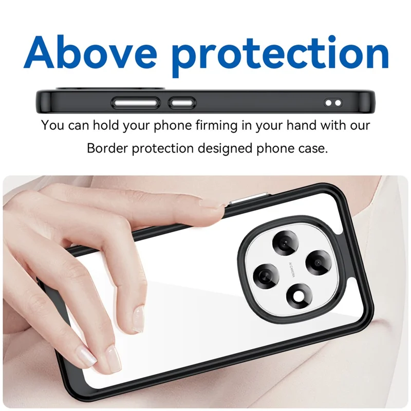 Capa Oppo F31 Pro 5G TPU + Acrílico Proteção Transparente - Preta