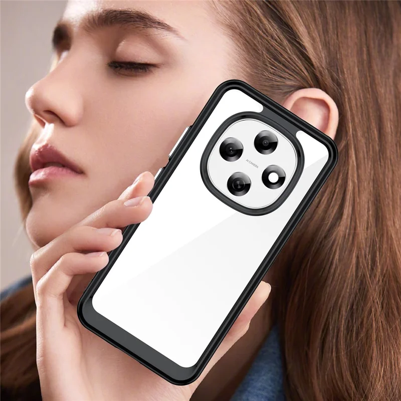 Capa Oppo F31 Pro 5G TPU + Acrílico Proteção Transparente - Preta