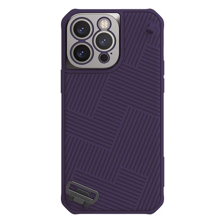 NILLKIN Strap Magnetic Case for iPhone 14 Pro Max, TPU+PC Anti-drop Case Protective Back Cover Compatible with MagSafe Charging - Purple
