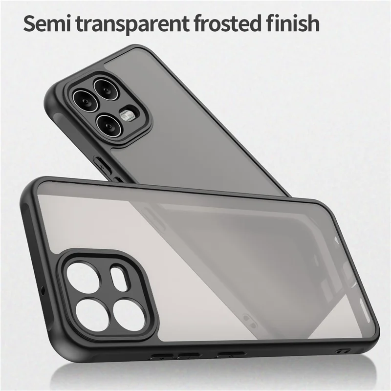 T-Mobile Revvl 8 Pro Hülle Stoßfest Airbags Frosted Transluzent PC + TPU Handyhülle - Schwarz