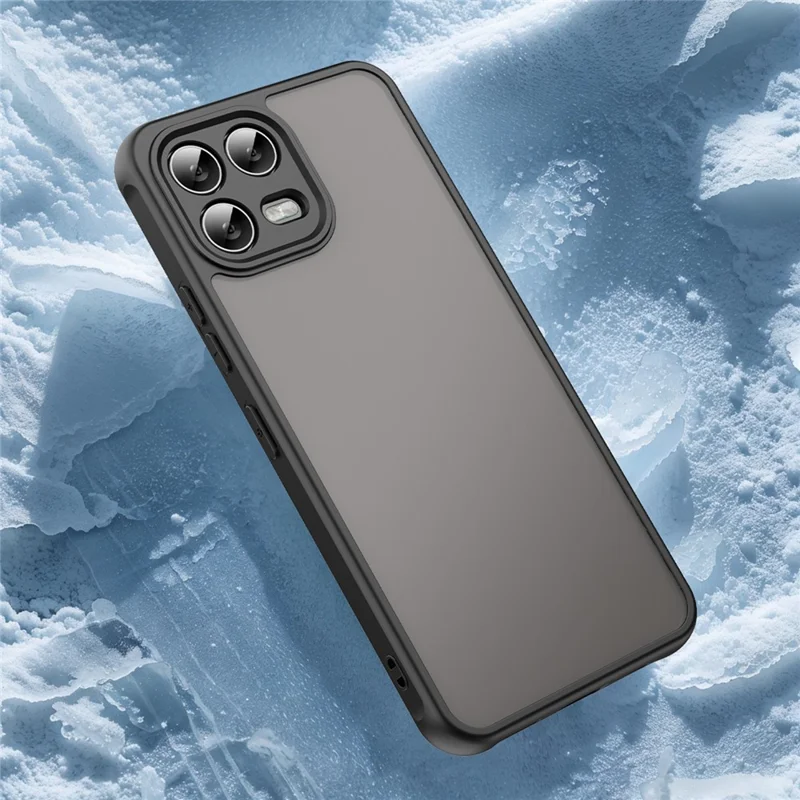 T-Mobile Revvl 8 Pro Hülle Stoßfest Airbags Frosted Transluzent PC + TPU Handyhülle - Schwarz