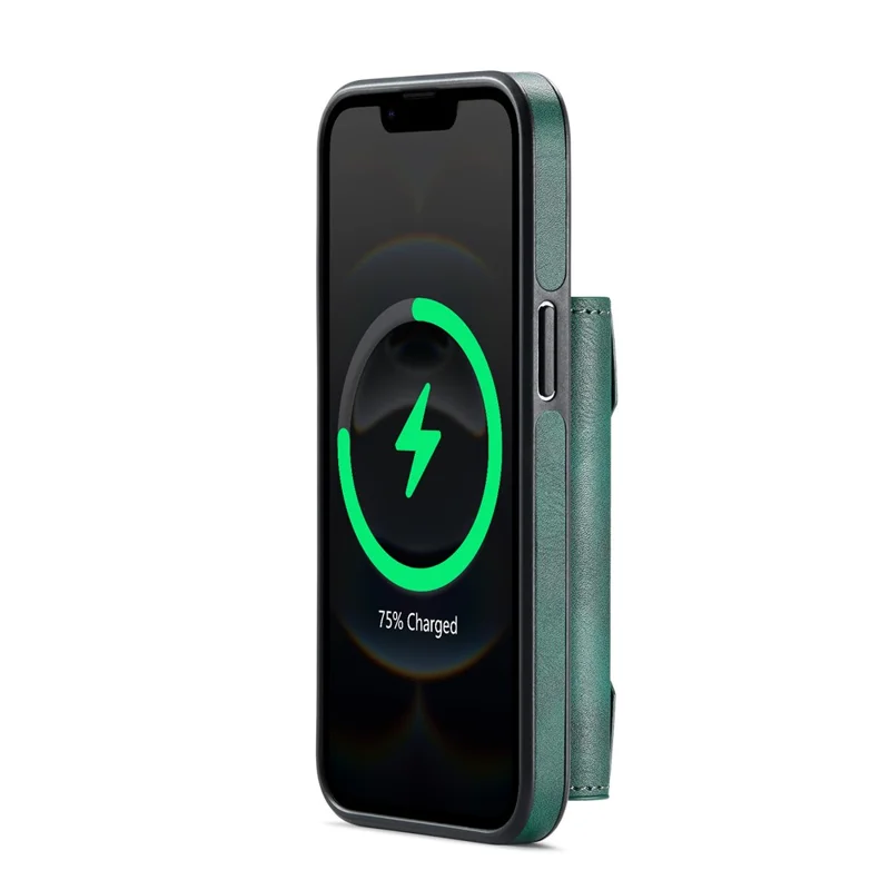 MAGKING K4 Series Para iPhone 16e Funda Compatible con MagSafe Cartera Desmontable PU TPU PC Cubierta de Teléfono - Verde