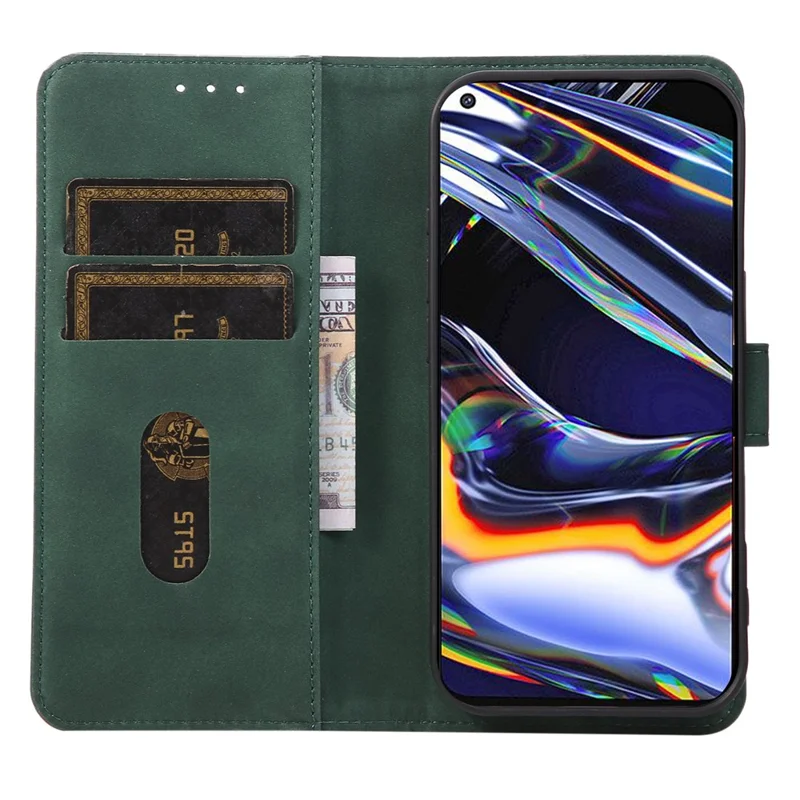 KHAZNEH For Honor Magic8 Lite 5G / X70 5G / X9d 5G Capa Carteira de Couro PU Anti-Arranhões com Suporte para Telefone - Verde