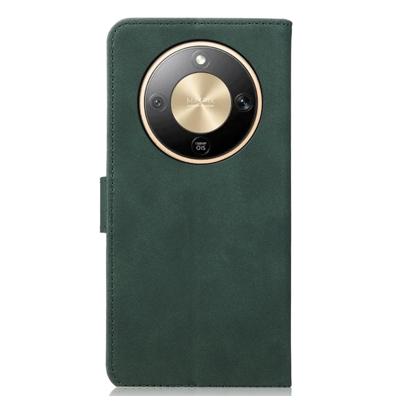 KHAZNEH For Honor Magic8 Lite 5G / X70 5G / X9d 5G Capa Carteira de Couro PU Anti-Arranhões com Suporte para Telefone - Verde