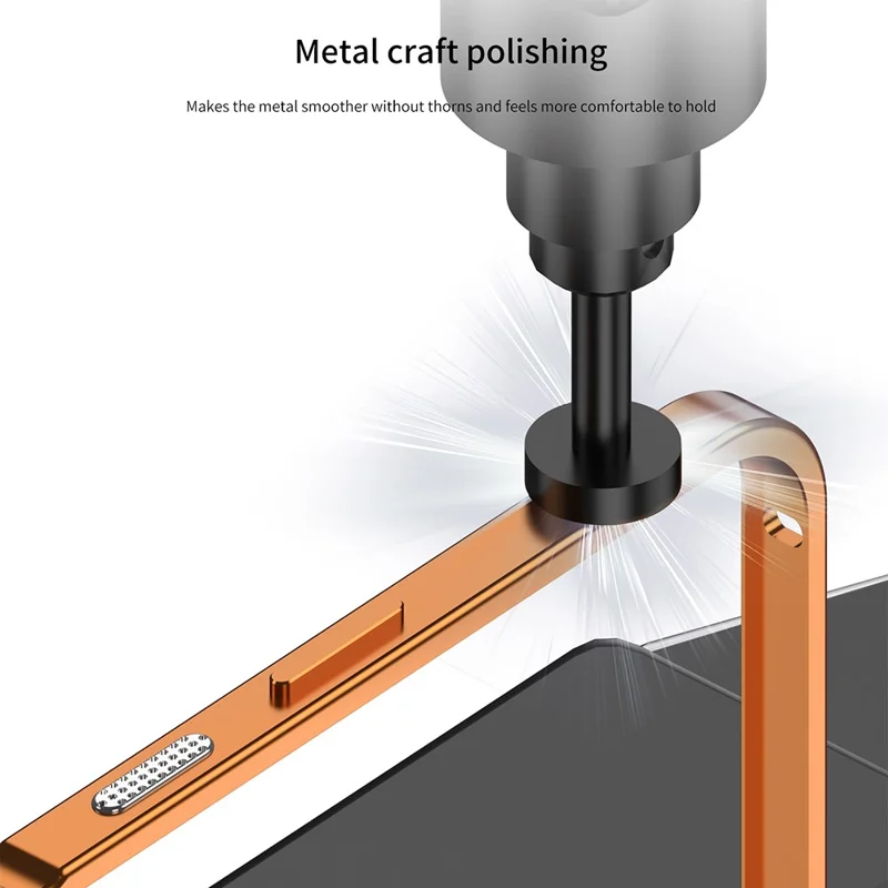 DYONG For iPhone 16 Pro Max Case Kit Transform to 17 Pro Max Metal Frame + Back Panel Locking Buckle Phone Cover - Orange