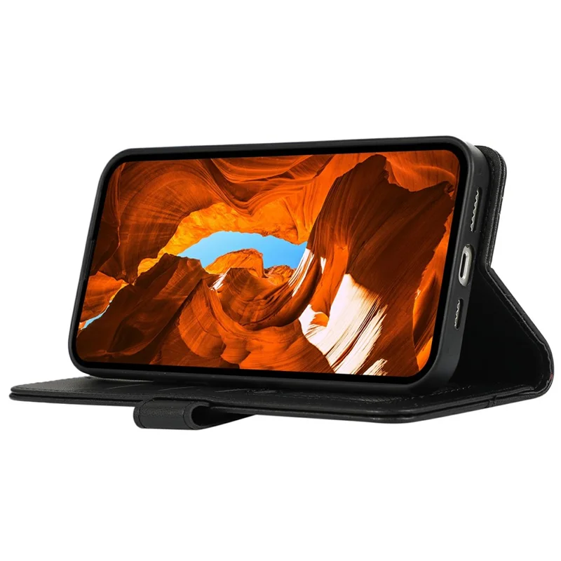 Voor Motorola Edge 70 5G Hoesje RFID-blokkering Flip Leren Telefoonhoes - Zwart