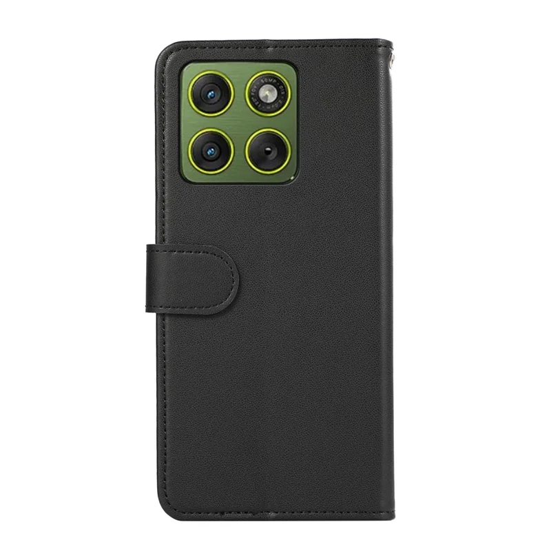 Voor Motorola Edge 70 5G Hoesje RFID-blokkering Flip Leren Telefoonhoes - Zwart