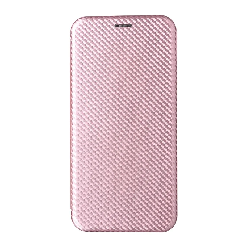 For Xiaomi 17 Pro Max Case Carbon Fiber Texture Drop-Proof PU Leather Phone Cover - Rose Gold