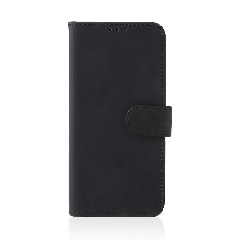 Für Infinix Note 12 Pro 4g Stand Wallet Folio Flip Phone Hülle Hauttouch Feel PU Leder Schockdcover - Schwarz