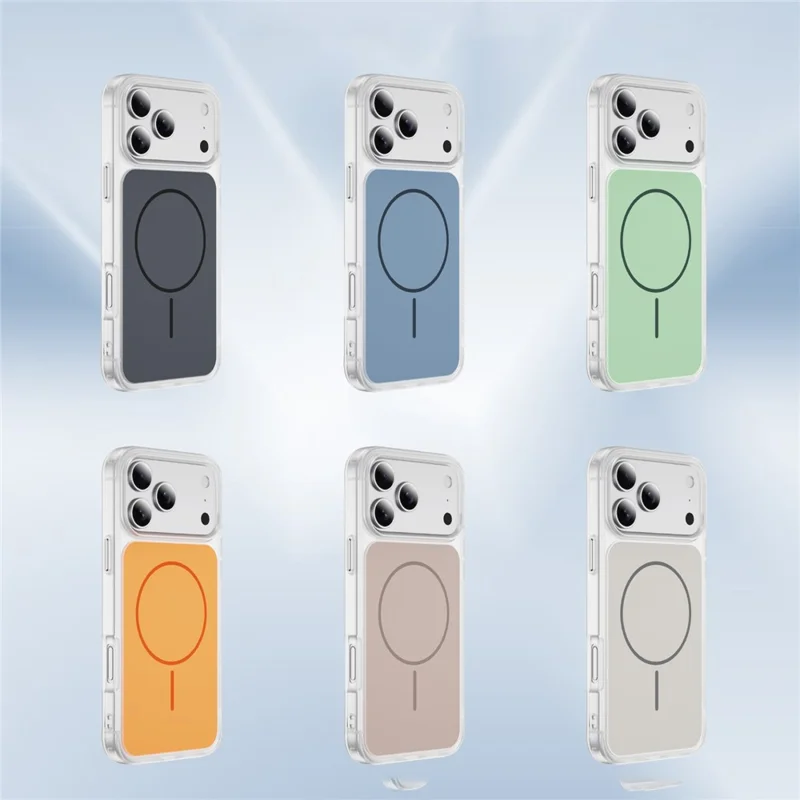 Étui pour iPhone 17 Pro Max Compatible avec MagSafe Peau Toucher TPU PC Couvercle Arrière du Téléphone - Orange