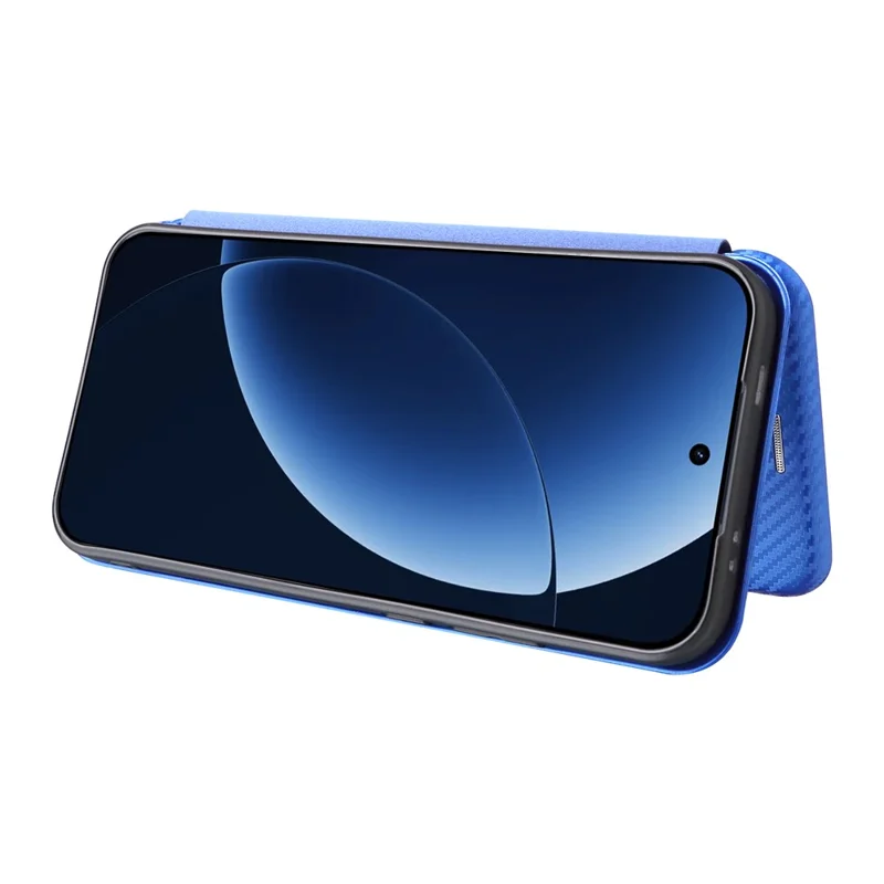 Per Realme GT 8 Pro 5G Case Fibra di Carbonio Texture Resistente agli Urti Custodia in Pelle PU - Blu