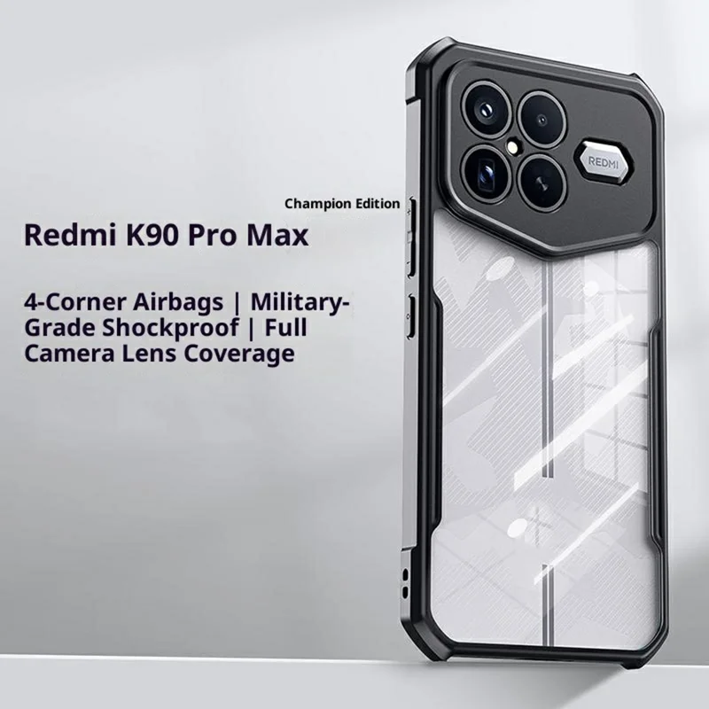 XUNDD para Xiaomi Redmi K90 Pro Max Champion Edition Funda Resistente a Golpes TPU + Cubierta Trasera Acrílica Transparente