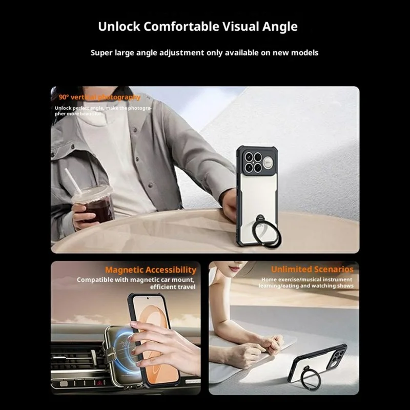 XUNDD For Xiaomi Redmi K90 5G / Poco F8 Pro Case Dropproof TPU + Acrylic Clear Back Phone Cover