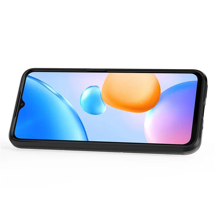 Pour Xiaomi Redmi 11 Prime 4G Hing Honder Buckstand Téléphone Hard PC Soft TPU Anti-drop Couvercle de Protection - le Noir