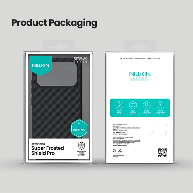 NILLKIN Escudo Fosco Pro Para Xiaomi Redmi K90 5G Capa Capa de Telefone Mate PC + TPU