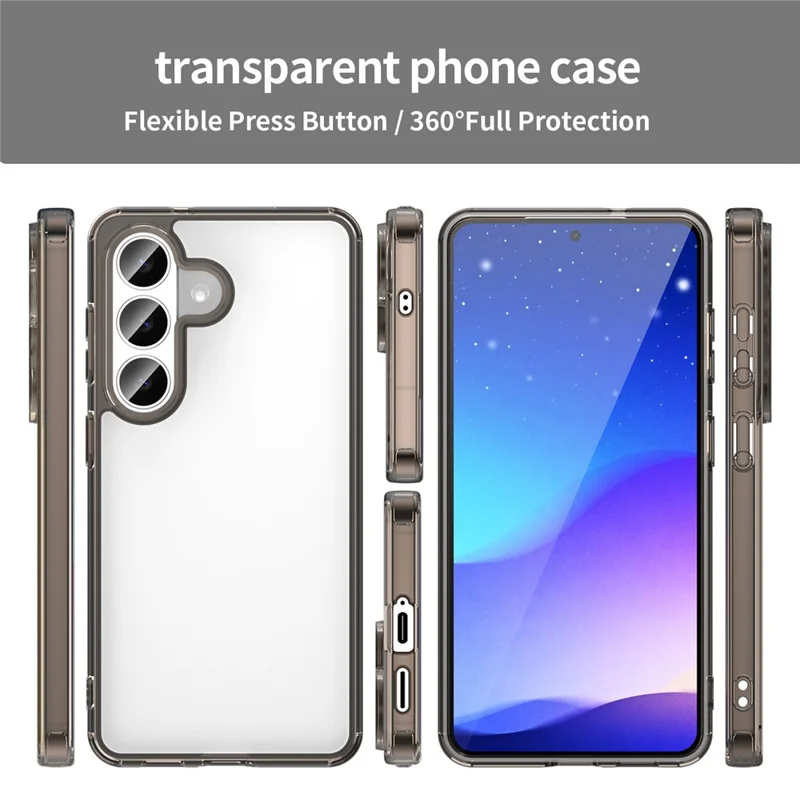 Voor Samsung Galaxy S26 / S26 Pro hoesje TPU + Acryl telefoon achterkant Anti-vergeel - Zwart