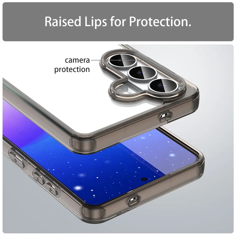 Voor Samsung Galaxy S26 / S26 Pro hoesje TPU + Acryl telefoon achterkant Anti-vergeel - Zwart