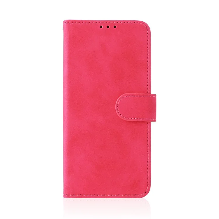 Für Huawei Nova Y70 4G Hauttouch Feeling Telefon Shell Wallet Stand Phone Hülle Folio PU Leder + Tpu-abdeckung - Rose