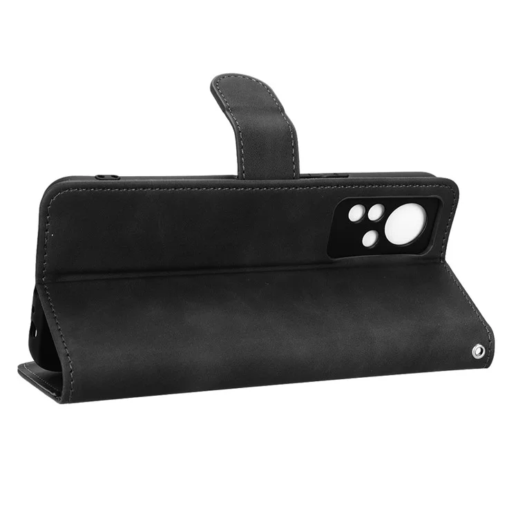 PU de la Cubierta Del Teléfono de Cuero Para Infinix Note 11, Stand de la Billetera de la Piel Del Toque de la Billetera de la Billetera. - Negro