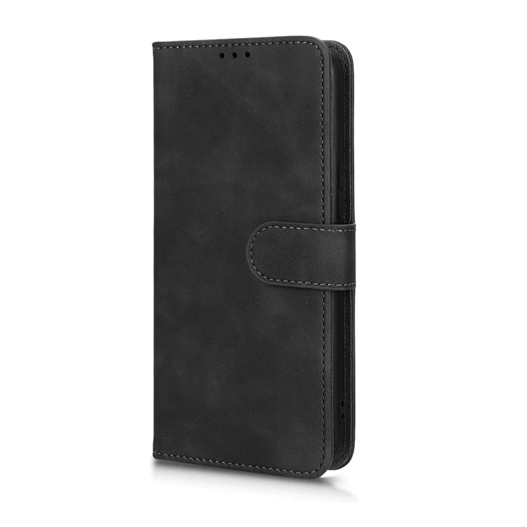 PU de la Cubierta Del Teléfono de Cuero Para Infinix Note 11, Stand de la Billetera de la Piel Del Toque de la Billetera de la Billetera. - Negro