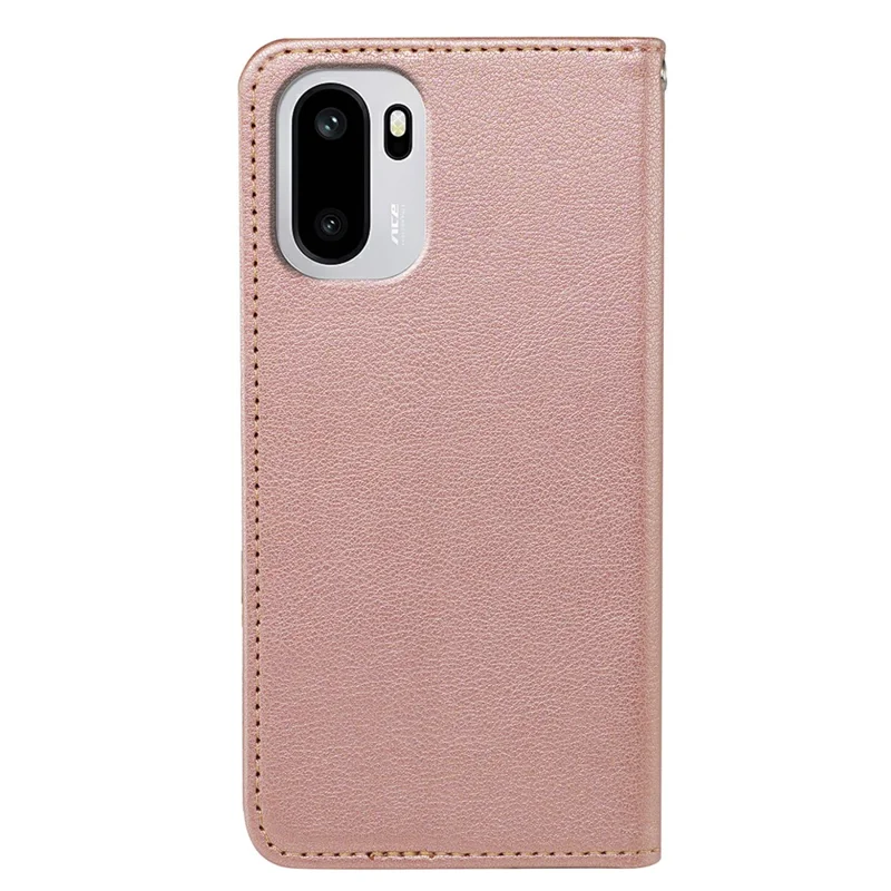 For OnePlus 15R 5G / Ace 6T 5G / Ace 6 5G Case Wallet RFID Blocking Leather Phone Cover Strong Magnetic Closure - Rose Gold