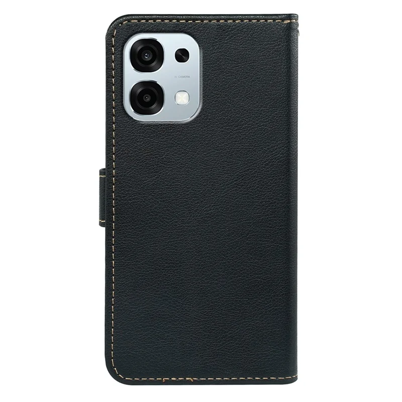 Per Oppo A6 Pro 5G Case RFID Blocking Wallet Litchi Texture Leather Phone Cover Magnetic Clasp - Nero