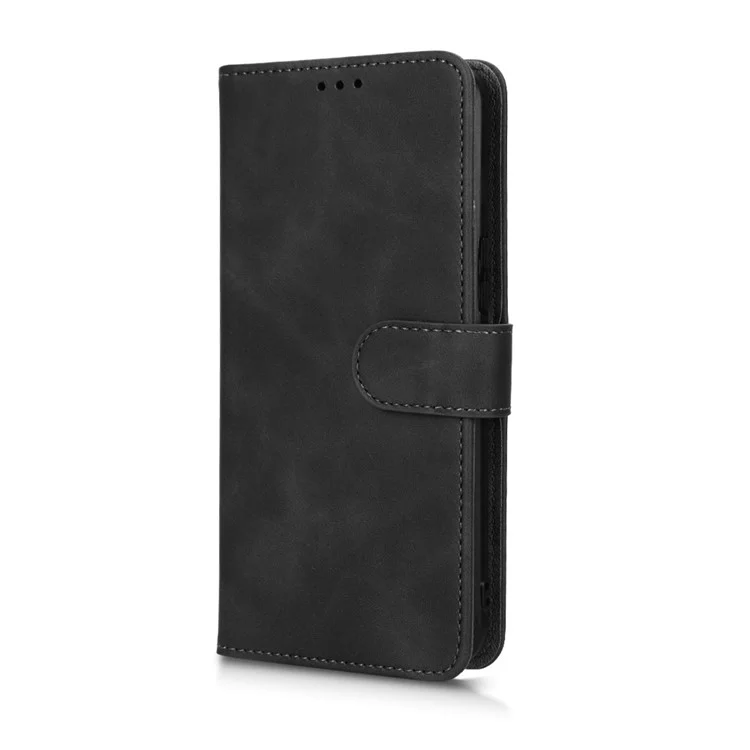 Case de Teléfono a Prueba de Gota Para Infinix Hot 11, Stand de Billetera de Toque de Piel Folio PU Leather + TPU Cell Telep Cover - Negro