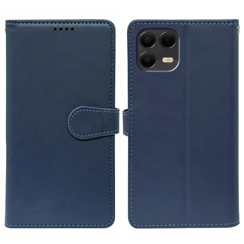 For T-Mobile Revvl 8 Pro Case with 9 Card Slots PU Leather Stand Phone Cover - Blue