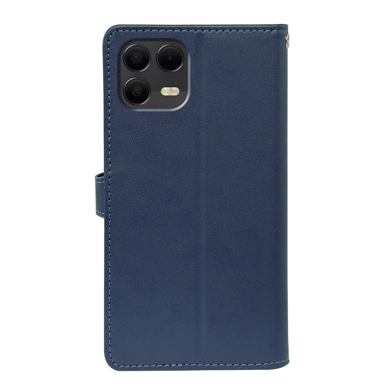 For T-Mobile Revvl 8 Pro Case with 9 Card Slots PU Leather Stand Phone Cover - Blue