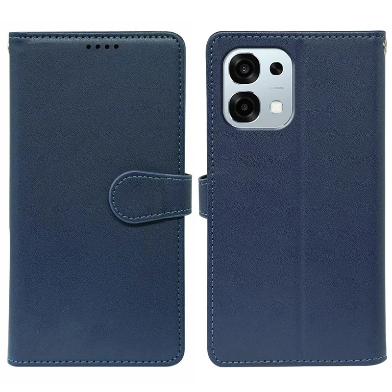 Für Oppo A6 Pro 5G Hülle mit 9 Kartenfächern PU-Leder Ständer Handyhülle - Blau