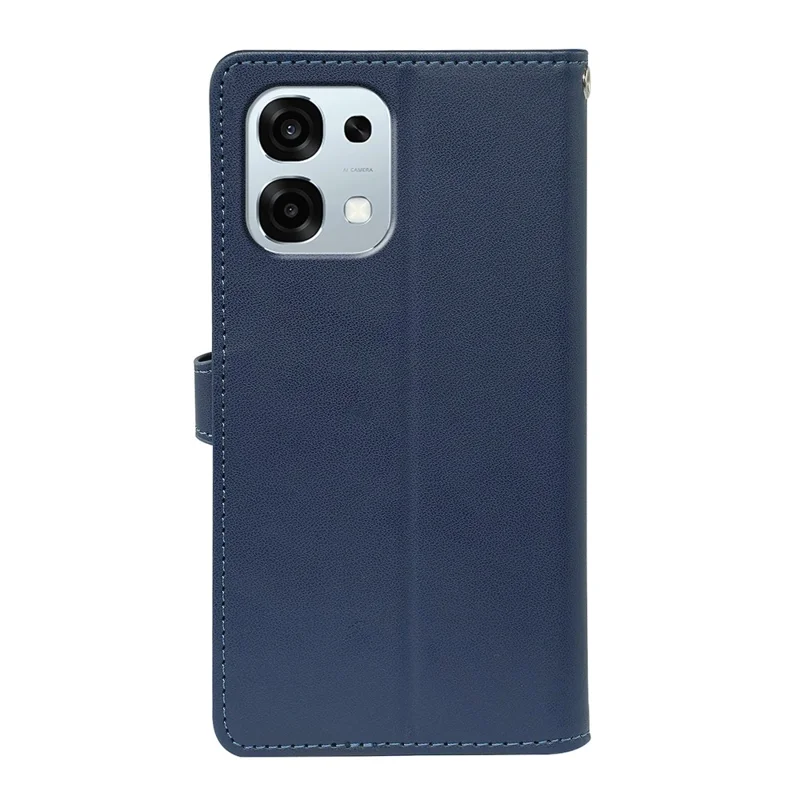 Für Oppo A6 Pro 5G Hülle mit 9 Kartenfächern PU-Leder Ständer Handyhülle - Blau