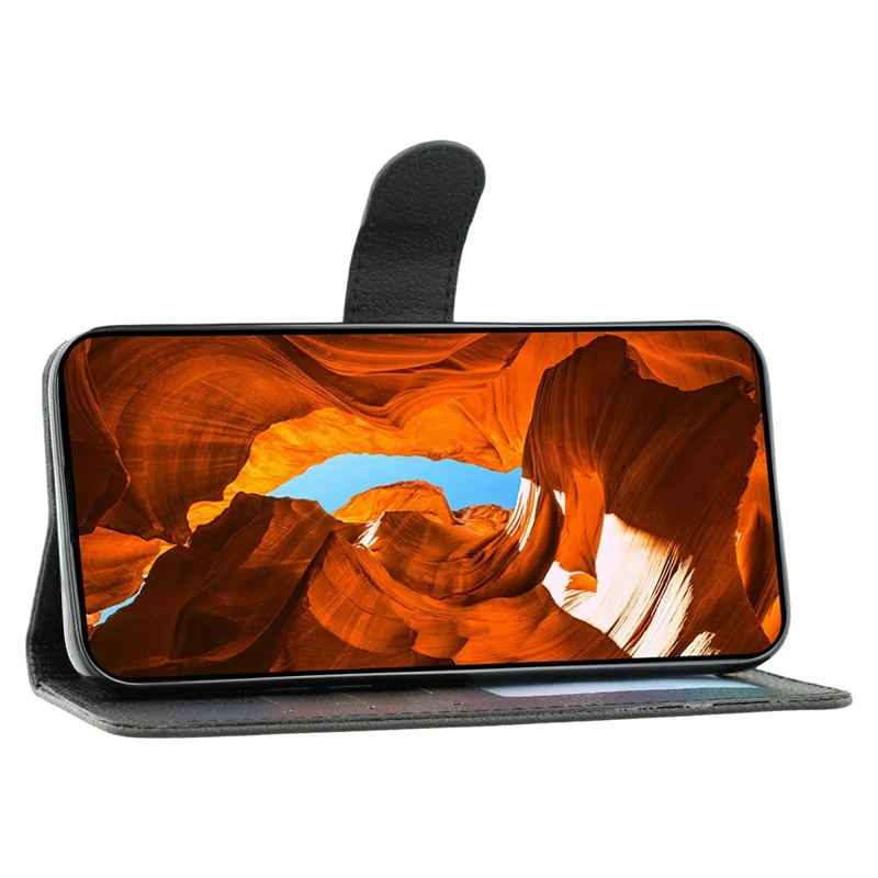 Capa Oppo Find X9 Pro 5G - Feather Imprint PU Leather Wallet Phone Cover - Preto