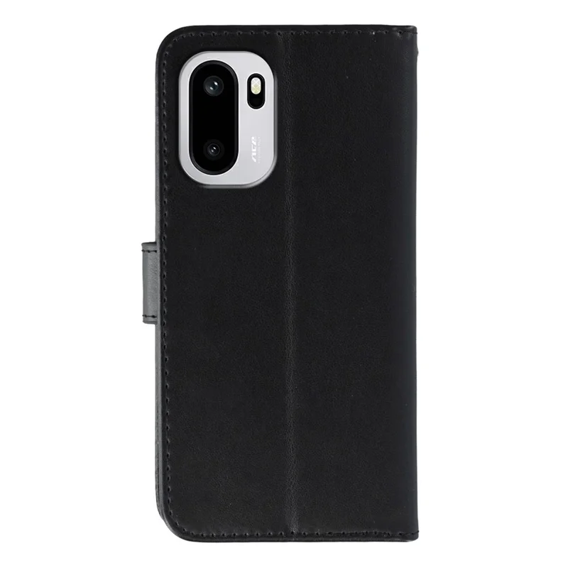 For OnePlus 15R 5G / Ace 6T 5G / Ace 6 5G Case PU Leather Flip Wallet Phone Cover with Strap - Black