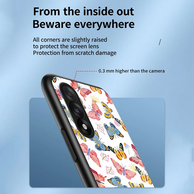 Per OnePlus Nord 5 5G / Ace 5 Ultra 5G Butterfly Series Glass Case Colorful Elegant Protective Cover - Farfalla Colorata