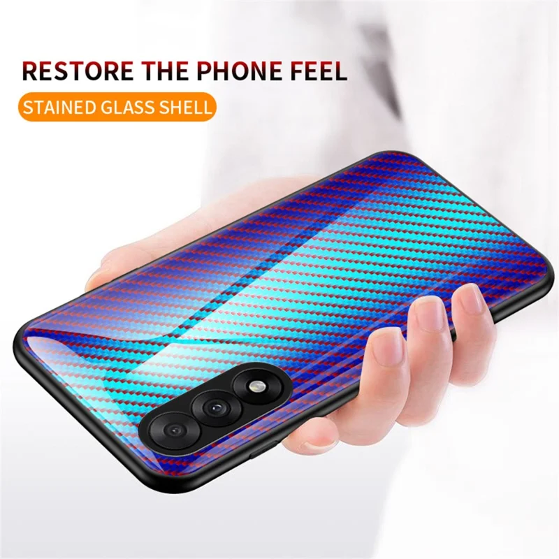 Étui pour OnePlus Nord 5 5G / Ace 5 Ultra 5G - Verre trempé antichoc Couverture de téléphone Fibre colorée