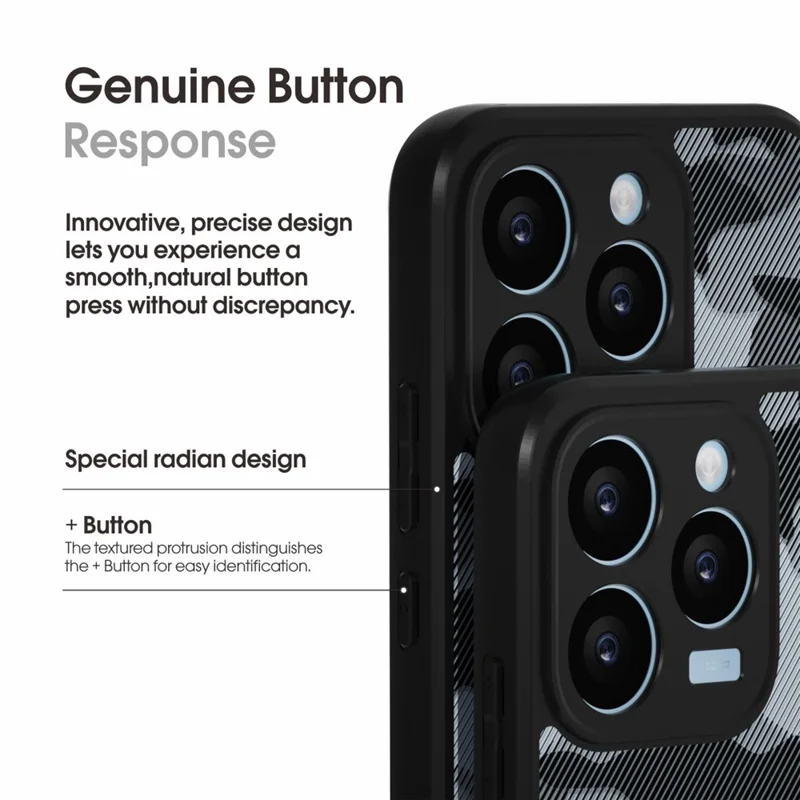 IBMRS For Realme 15T 5G Case Soft TPU Frame Hard PC Back Anti-Fall Phone Cover - Transparent Black