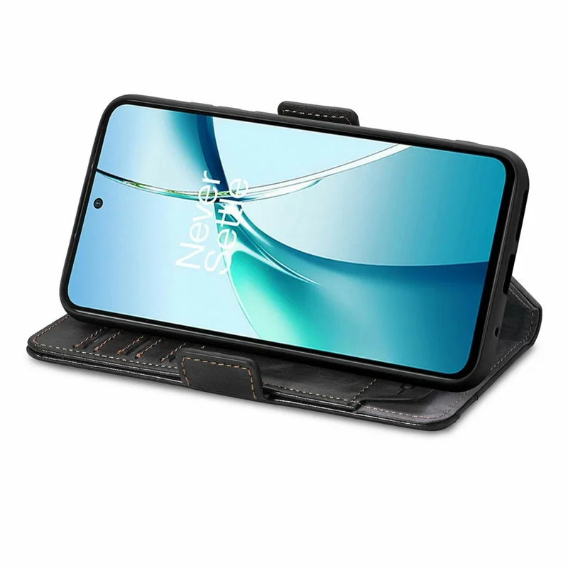 CASENEO Pour Honor X70 Pro 5G Étuis de Téléphone Étuis en Cuir PU avec Support et Blocage RFID - Noir