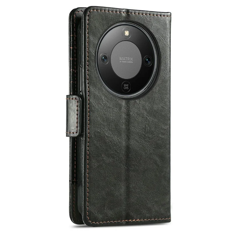 CASENEO Pour Honor X70 Pro 5G Étuis de Téléphone Étuis en Cuir PU avec Support et Blocage RFID - Noir