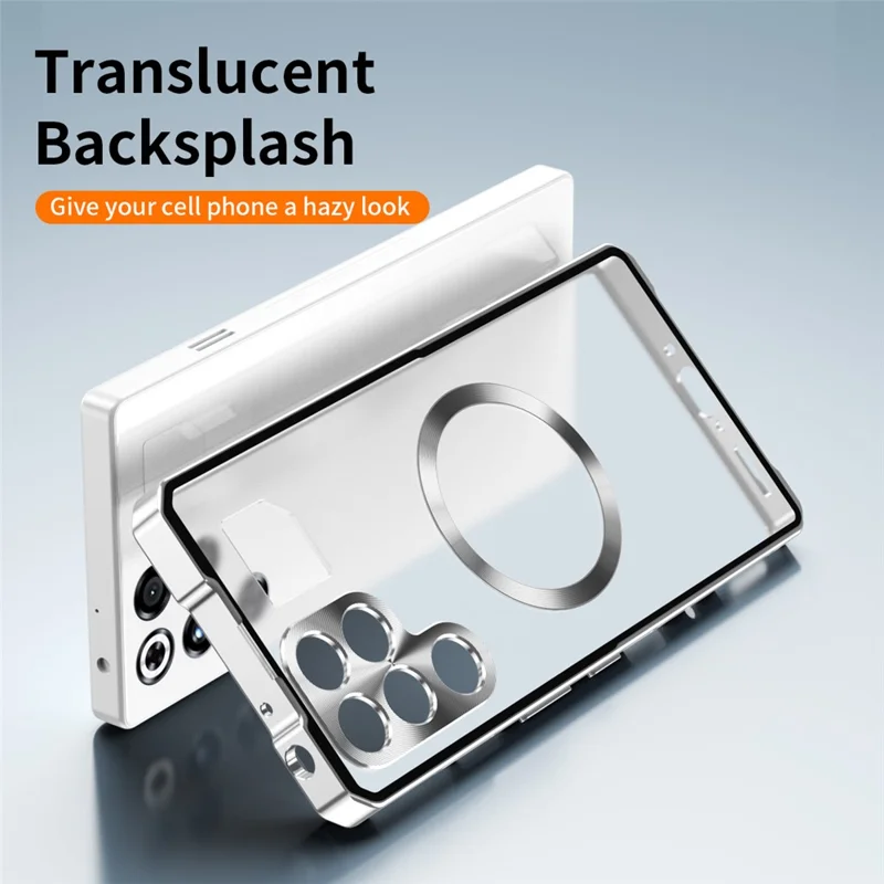 Für ZTE nubia RedMagic 11 Pro 5G / 11 Pro+ 5G Hülle kompatibel mit MagSafe Hartplastik Metallrahmen Mattierte Rückseite Handyhülle - Schwarz