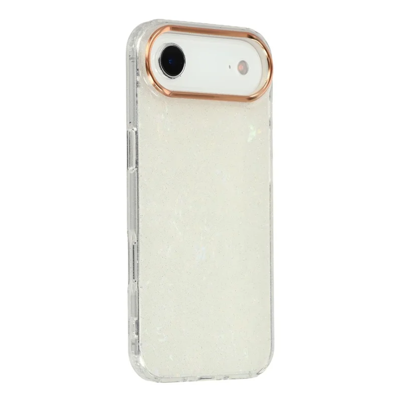 iPhone Air Case IMD Shell Muster PC + TPU Handyhülle - Transparent Weiß