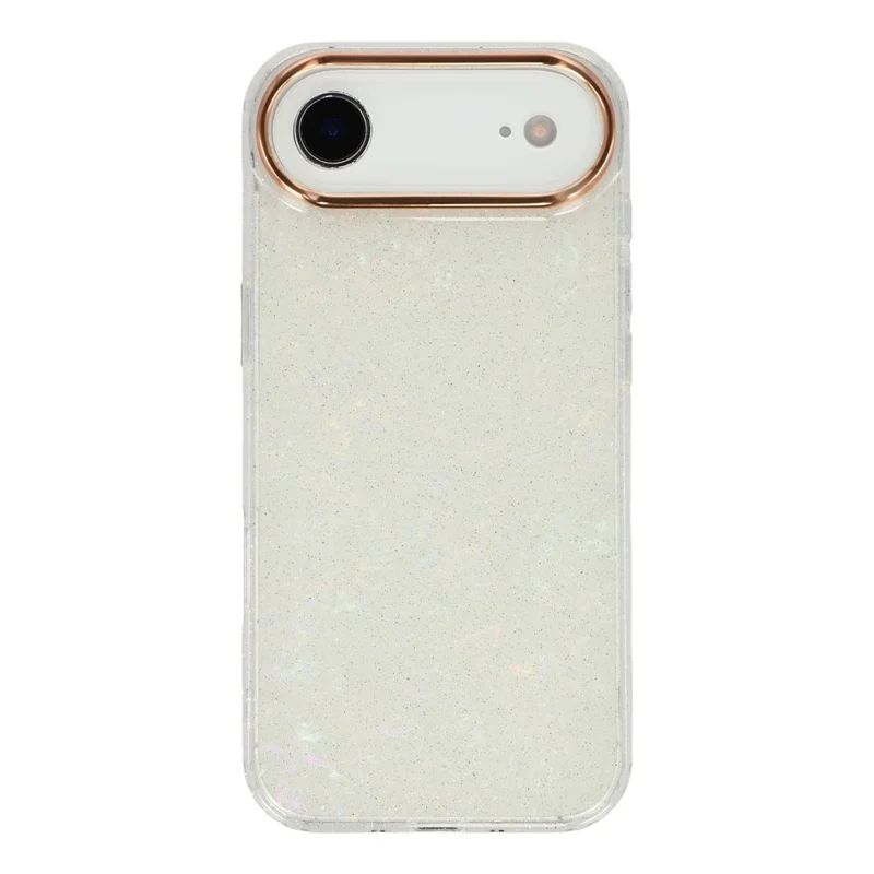 iPhone Air Case IMD Shell Muster PC + TPU Handyhülle - Transparent Weiß