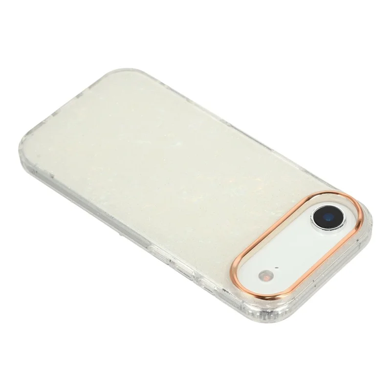 iPhone Air Case IMD Shell Muster PC + TPU Handyhülle - Transparent Weiß